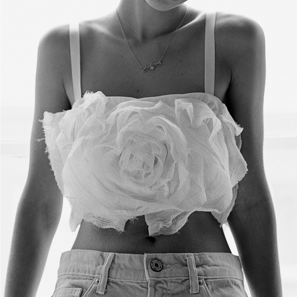 Textured Floral Top